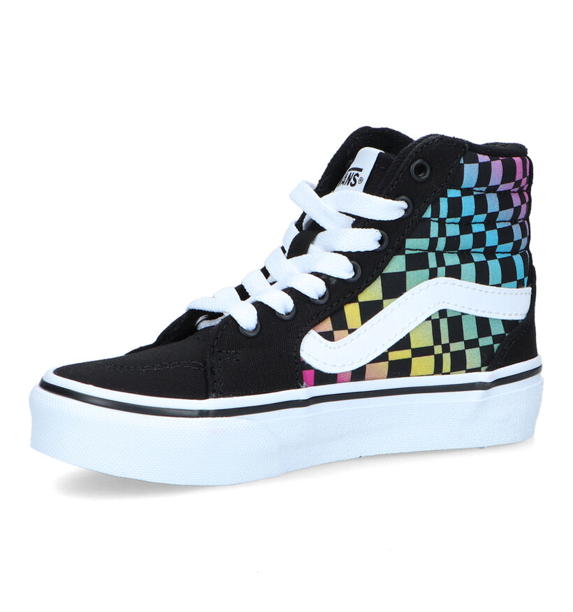 Vans Filmore Hi Baskets de skate en Noir pour filles (321075)