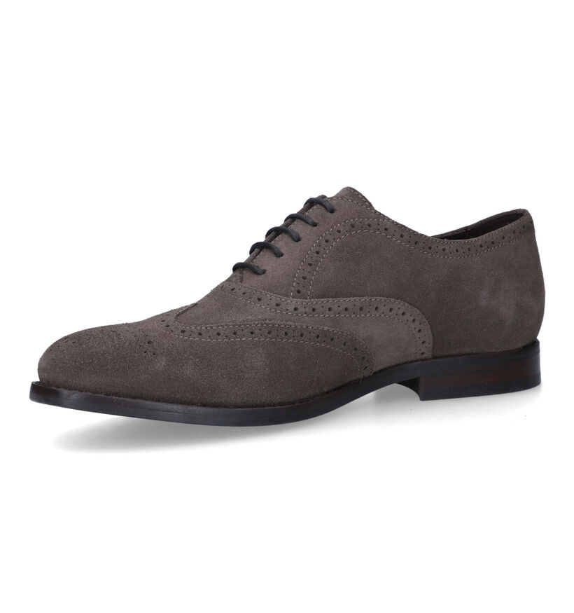 Geox Hampstead Blauwe Geklede Veterschoenen in daim (326759)