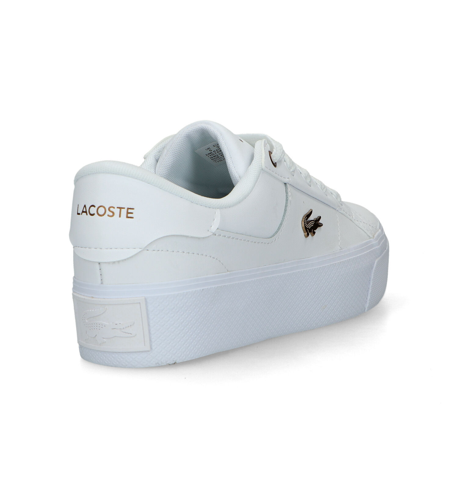 Witte sneakers store platform
