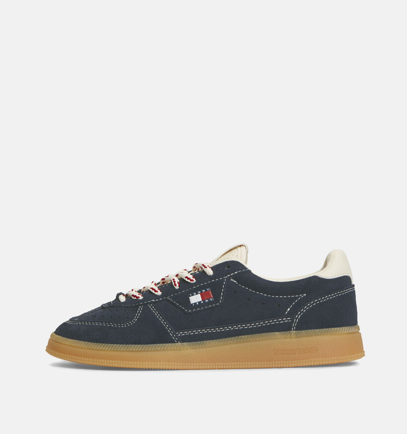 Tommy Hilfiger The Greenwich Edge Suede Baskets casual en Bleu Fonc&eacute; pour femmes (374895) - pour semelles orthop&eacute;diques