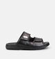 Rieker Nu-pieds en Noir pour hommes (370513)