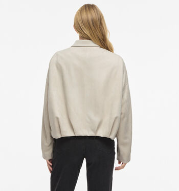 Vila Manteaux Beige/Vert