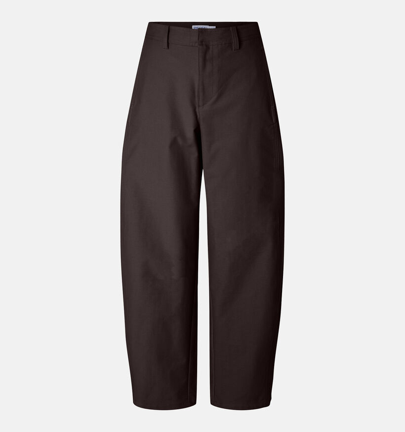 Pieces Rikke Donkerbruine Barrel Jeans voor dames (389786)