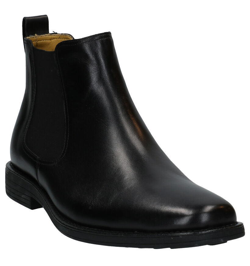 Steptronic Austin Chelsea Boots en Noir en cuir (292713)