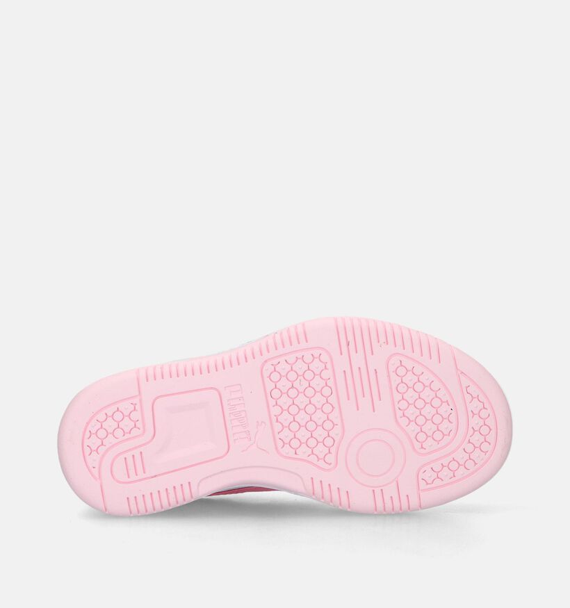 Puma Rebound V6 ac Roze Sneakers voor meisjes (334491) - geschikt voor steunzolen