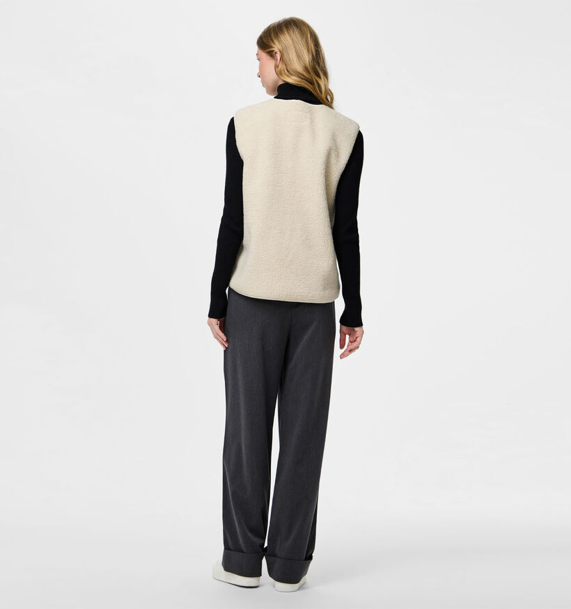 Pieces June Teddy Beige Vest voor dames (362255)