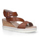 Jana Cognac Sandalen voor dames (323024)