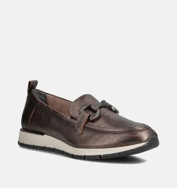 Tamaris Chaussures plates Blanc/Marron/Taupe