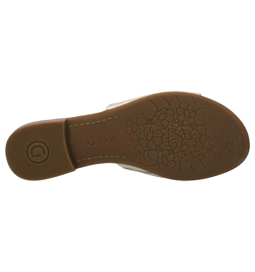 Gabor Nu-pieds en Or en cuir (271623)