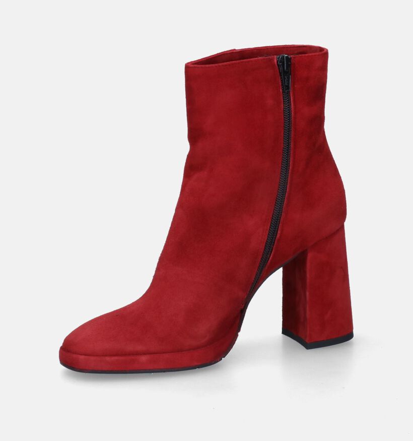 Cristian Daniel Bottines à talons en Rouge foncé pour femmes (317500)