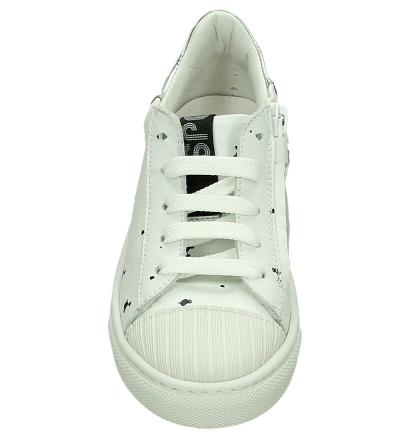 Witte Lage Sneakers Rondinella in leer (194079)