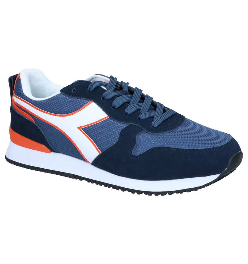 Diadora Olympia Blauwe Sneakers in daim (267975)