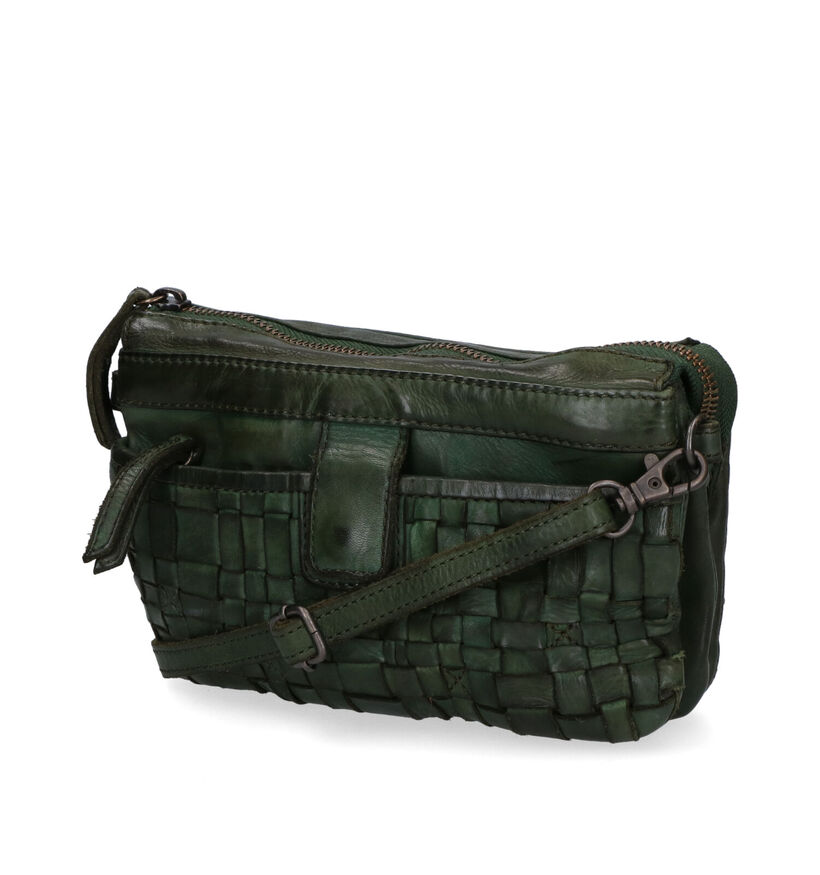 Bear Design Zwarte Crossbody Tas in leer (329772)