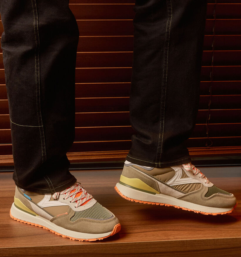 Victoria Leggera Neon Touch Kaki Veterschoenen voor heren (341190) - geschikt voor steunzolen