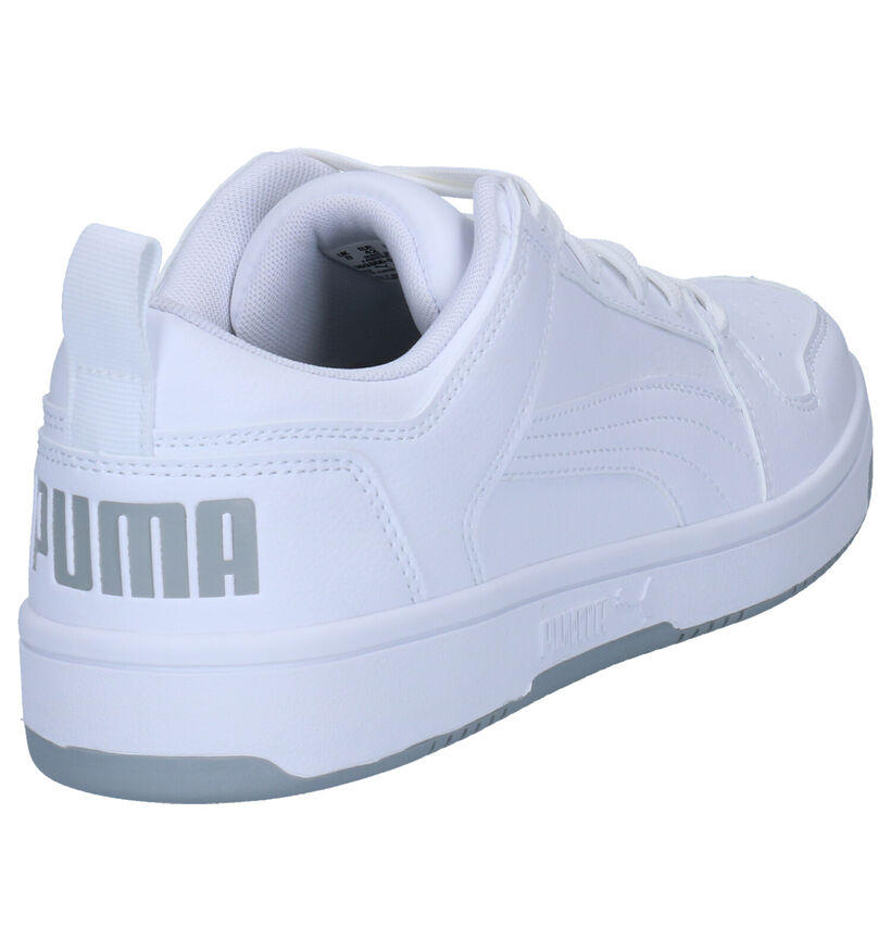 Puma Rebound Layup Witte Sneakers in kunstleer (252598)
