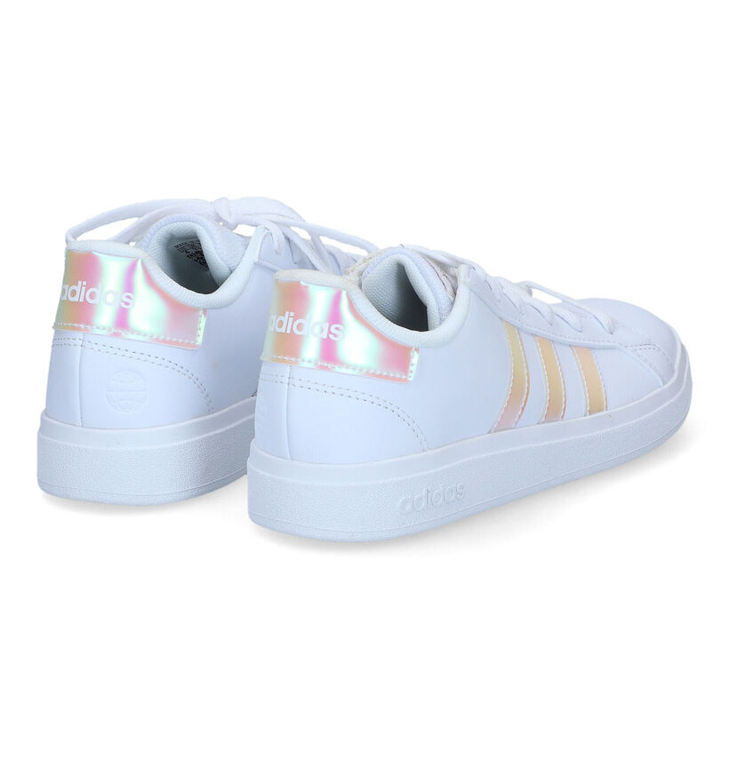 adidas Grand Court 2.0 K Witte Sneakers voor meisjes (332128)