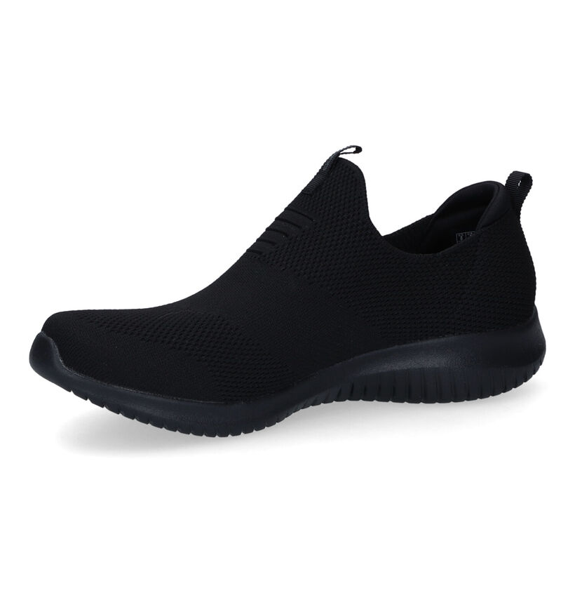 Skechers Ultra Flex First Take Zwarte Slip-on Sneakers voor dames (310629) - geschikt voor steunzolen