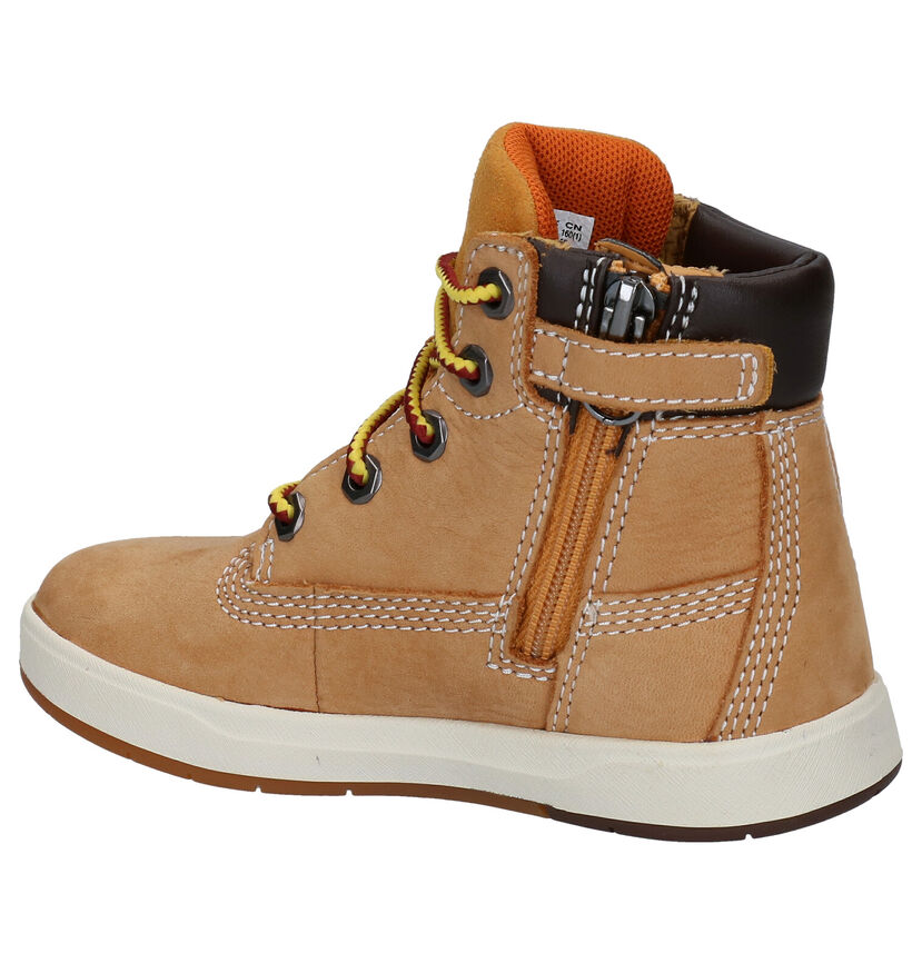 Timberland Davis Square 6 Inch Zwarte Bottines voor jongens (293805) - geschikt voor steunzolen