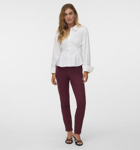 Vero Moda Broeken Blauw/Bordeaux