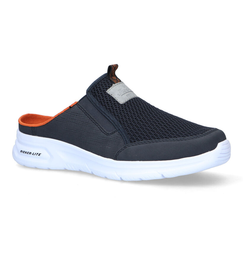 Rieker Nu-pieds casual en Bleu foncé pour hommes (339183)