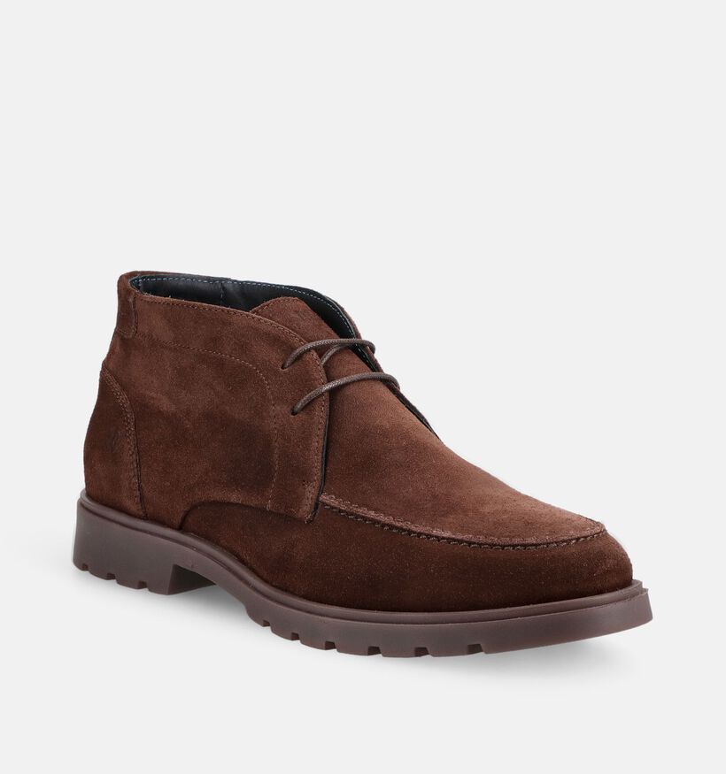 Berkelmans Baro Donkerbruine Geklede Veterschoenen voor heren (379057) - geschikt voor steunzolen