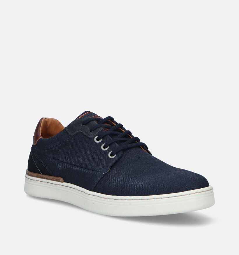 Bullboxer Chaussures à lacets en Bleu foncé pour hommes (348874) - pour semelles orthopédiques