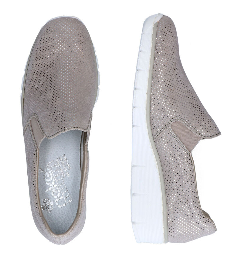 Rieker Blauwe Instappers voor dames (320233) - geschikt voor steunzolen