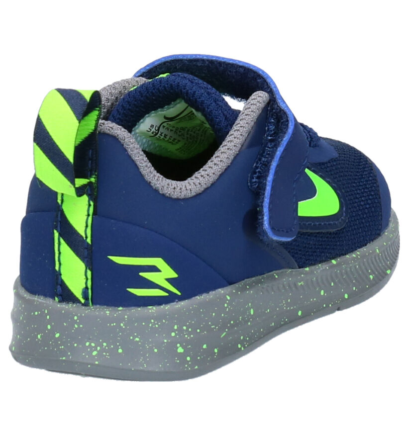 Nike Downshifter 9 Blauwe Sneakers in leer (254097)