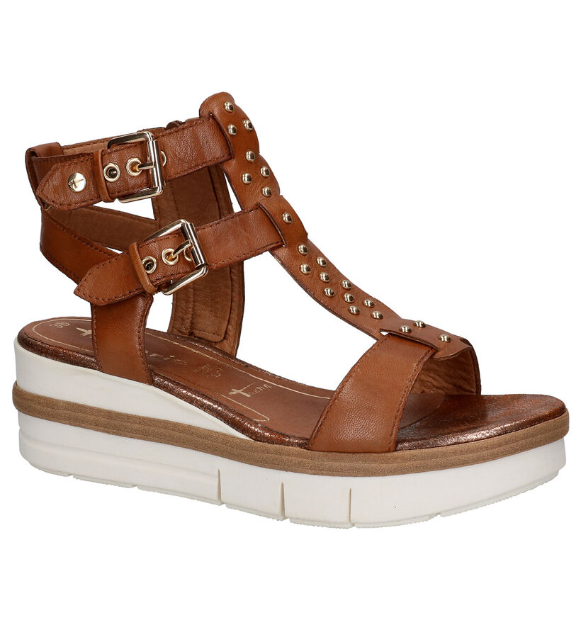 Tamaris TOUCH it Sandales en Cognac en cuir (270203)