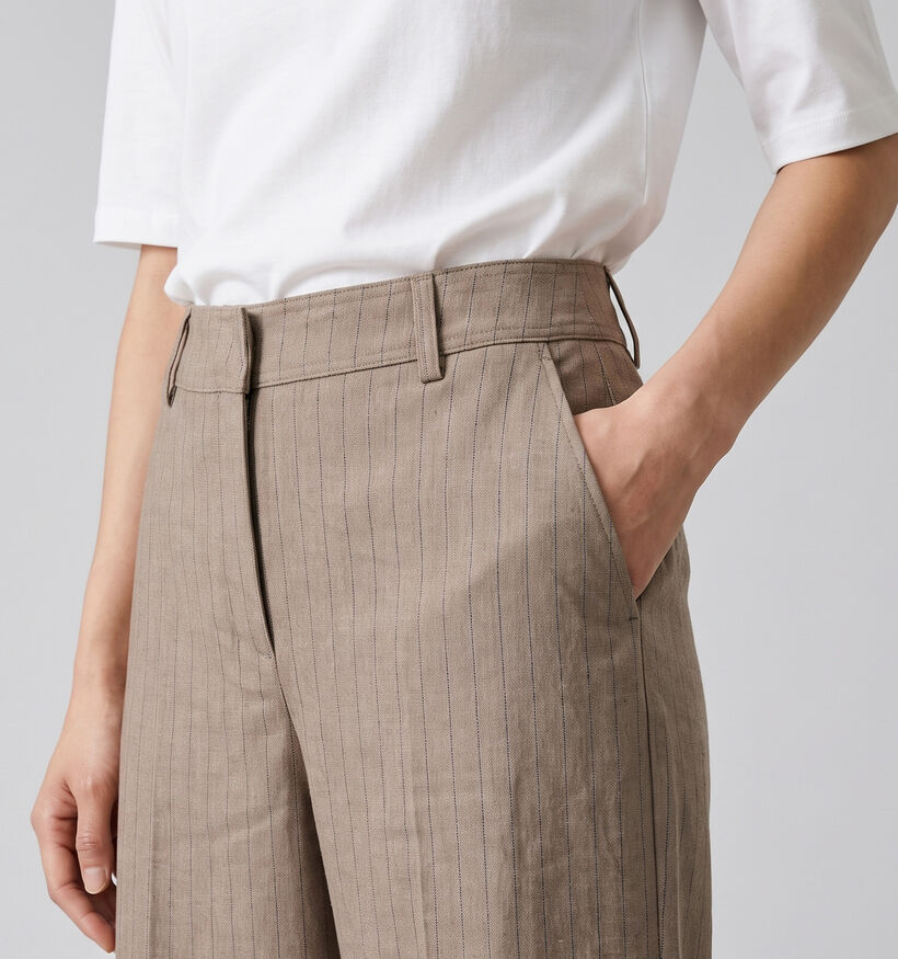 Vero Moda Norasia Pantalon classique en Beige fonc&eacute; pour femmes (385874)