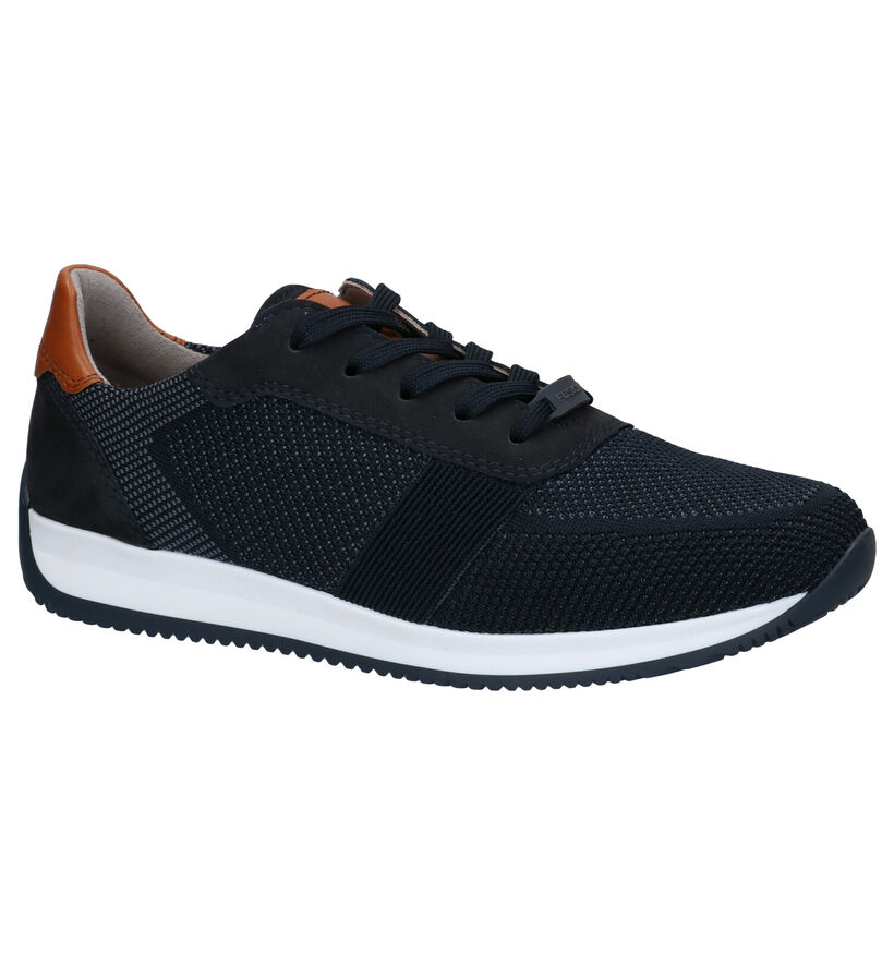 Ara Lisboa Fusion4 Blauwe Veterschoenen in daim (307711)
