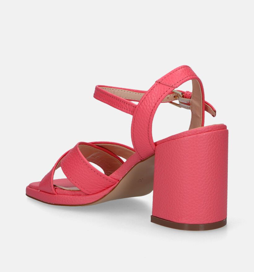 Signatur Sandales avec talon en Rose pour femmes (338924)