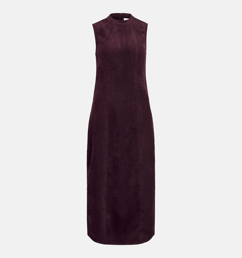 Vila Ribe Midi Robe mi-longue en Bordeaux pour femmes (389909)