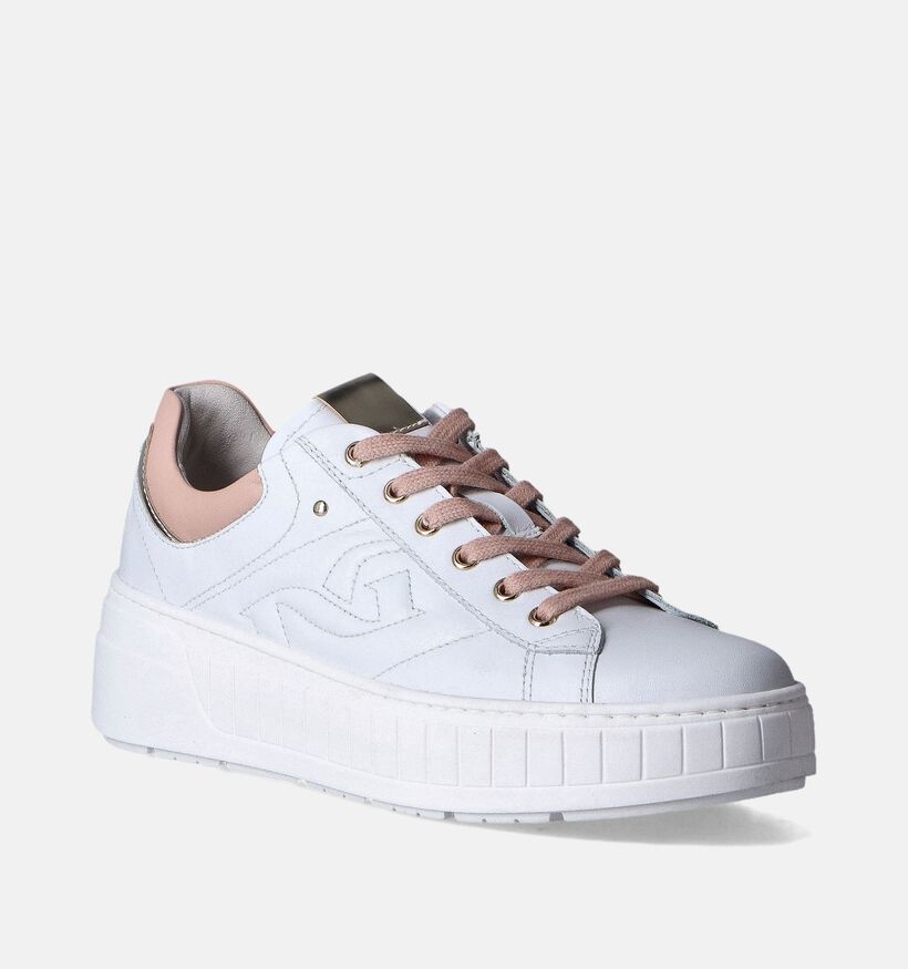 NeroGiardini Witte Platform sneakers voor dames (351956) - geschikt voor steunzolen