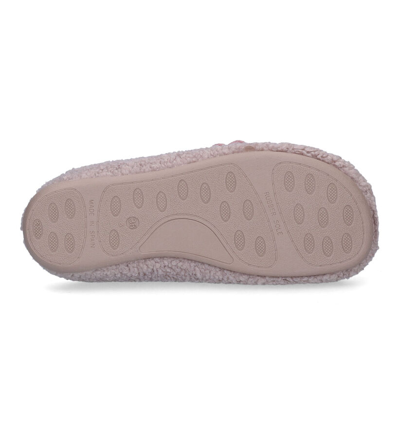 Torfs Home Pantoufles ouvertes en Rose en faux fur (299844)