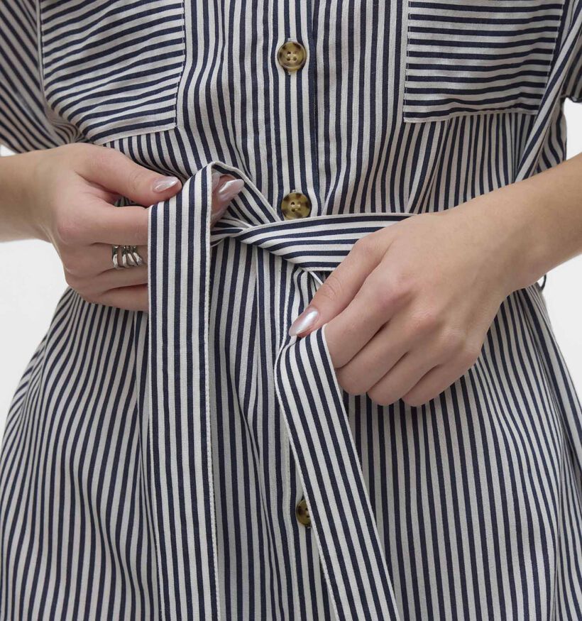 Vero Moda Robe mi-longues en Bleu pour femmes (369431)