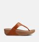 FitFlop Lulu Leather Cognac Slippers voor dames (372337)