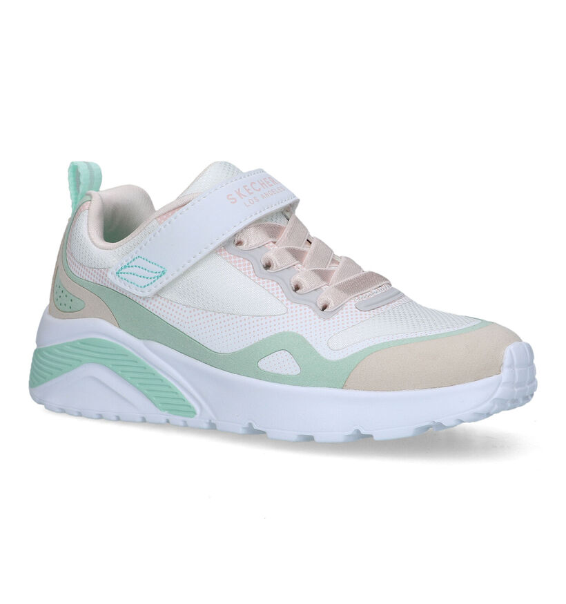 Skechers Witte Sneakers in kunstleer (319548)