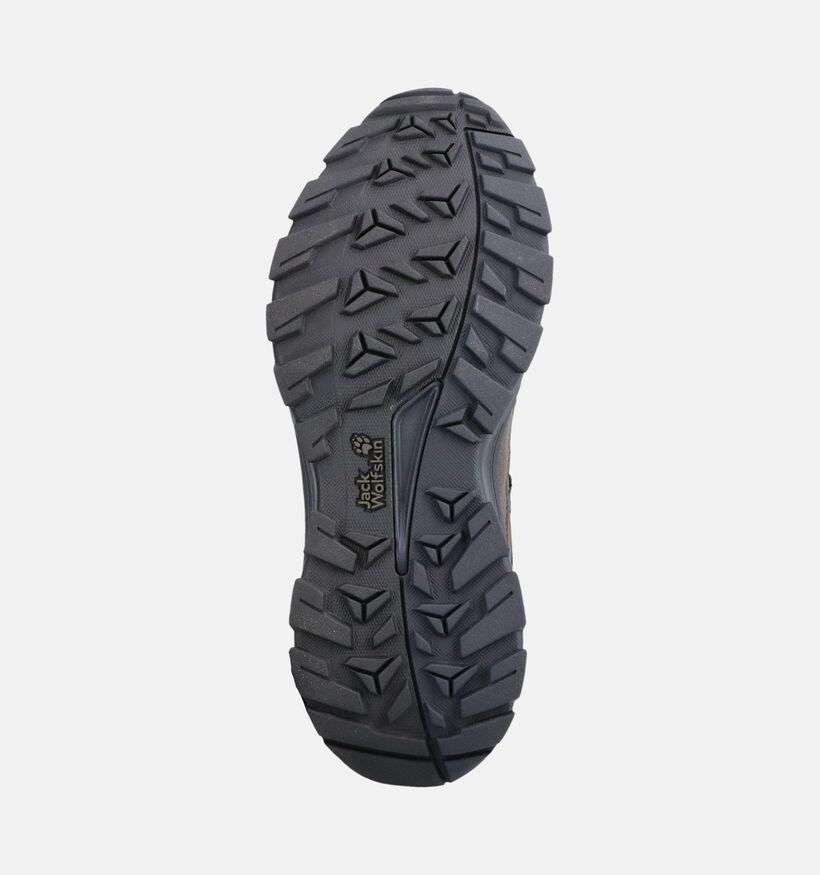 Jack Wolfskin Wild Hike Texapore Mid Chaussures de randonn&eacute;e en Vert pour hommes (380234) - pour semelles orthop&eacute;diques