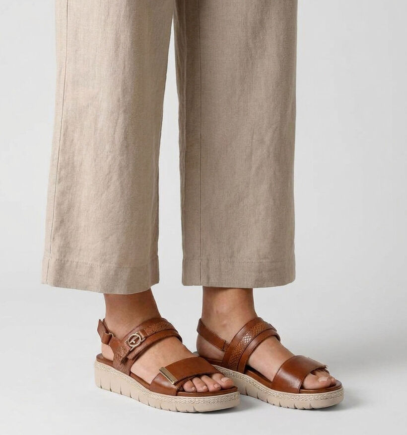 Tamaris Cognac Sandalen voor dames (371704) - geschikt voor steunzolen