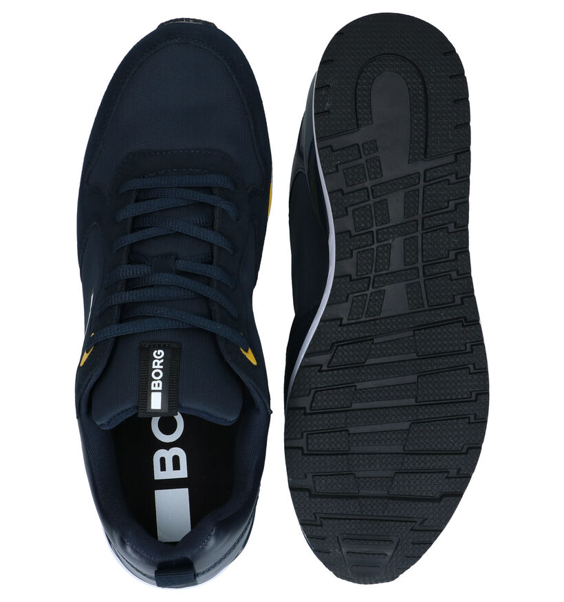 Björn Borg Pop Blauwe Sneakers in daim (292415)