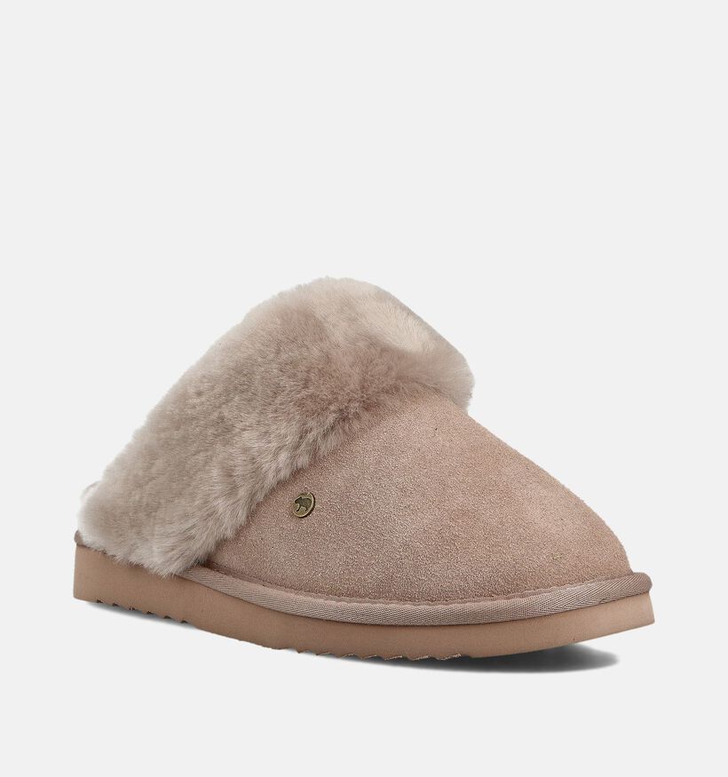 Warmbat Flurry Pantoufles ouvertes en Taupe pour femmes (362516)