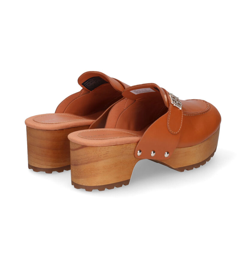 Tommy Hilfiger Hardware Clogs en Cognac pour femmes (310709)