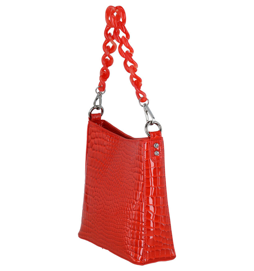 Hvisk Amble Croco Small Roze Schoudertas voor dames (293322)