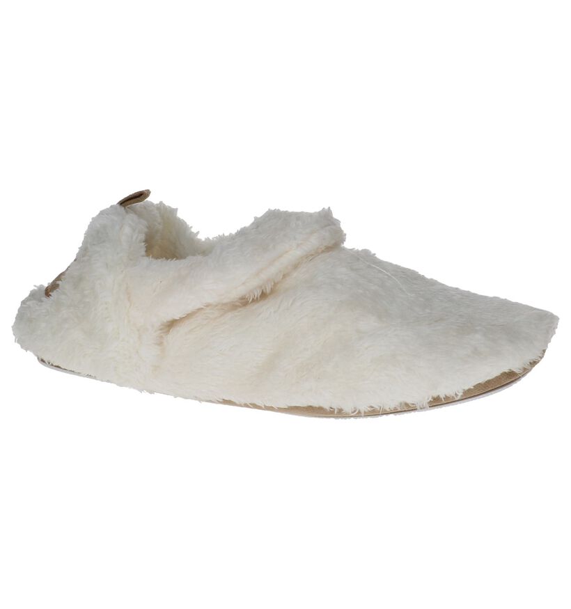 Youh! Ecru Pantoffels in faux fur (234588)