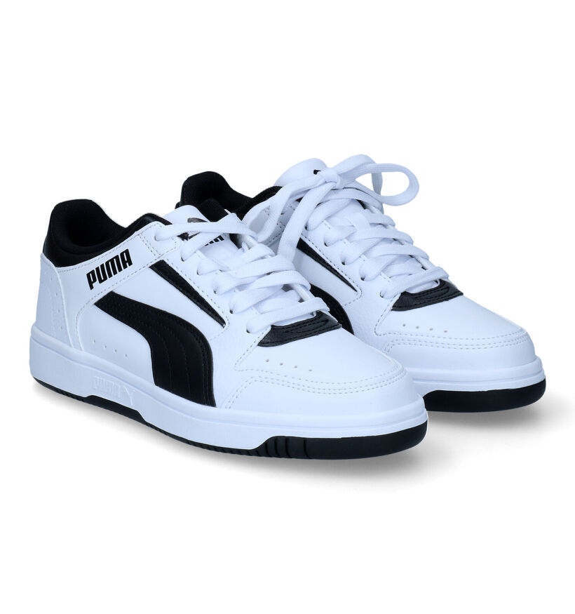 Puma Rebound Joy Witte Sneakers voor jongens, meisjes (318743)