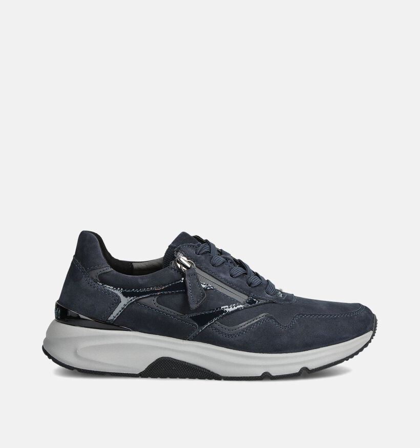 Gabor Rollingsoft Chaussures à lacets en Bleu foncé pour femmes (360324) - pour semelles orthopédiques