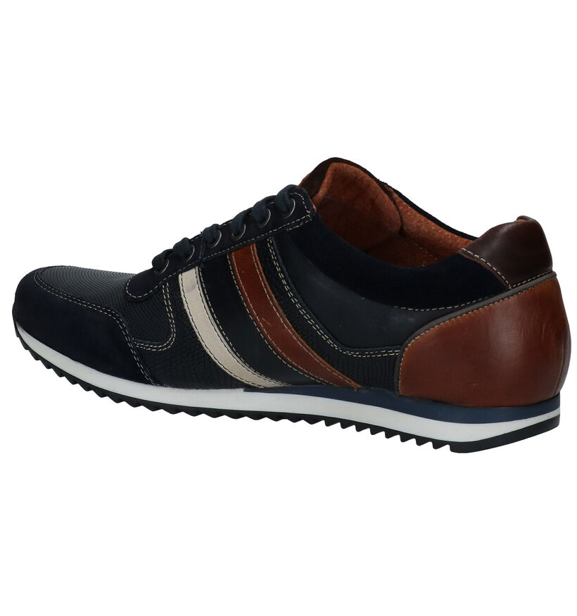 Australian Cornwall Blauwe Veterschoenen in leer (282659)