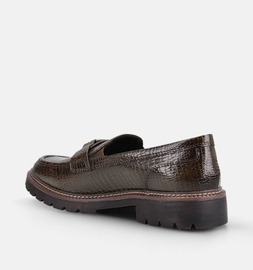 Tamaris Donkergroene Loafers voor dames (376717)