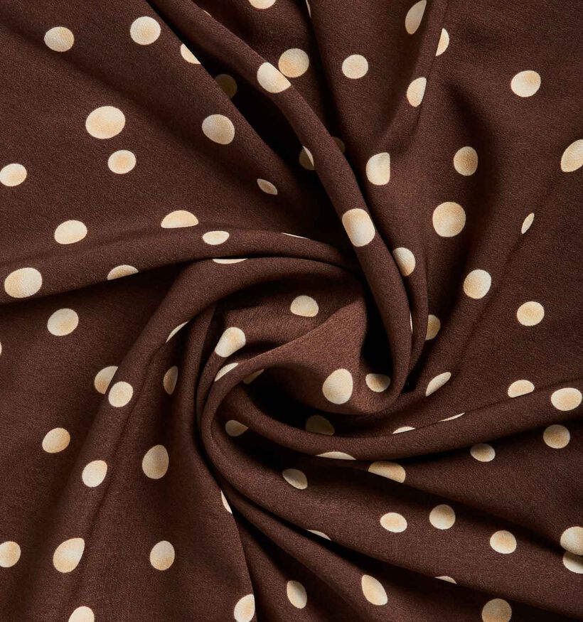 Pieces Marie Square Scarf Dots Ch&acirc;le en Marron pour femmes (374197)